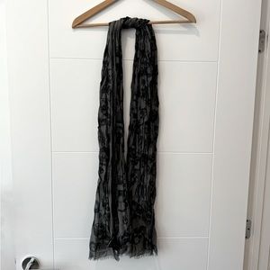 John Vartvatos Skull Silk and Cotton Scarf